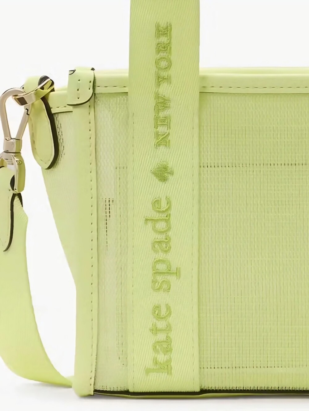 kate spade Lemon-Lime Logo Strap Canvas Tote - Picture 4 of 6